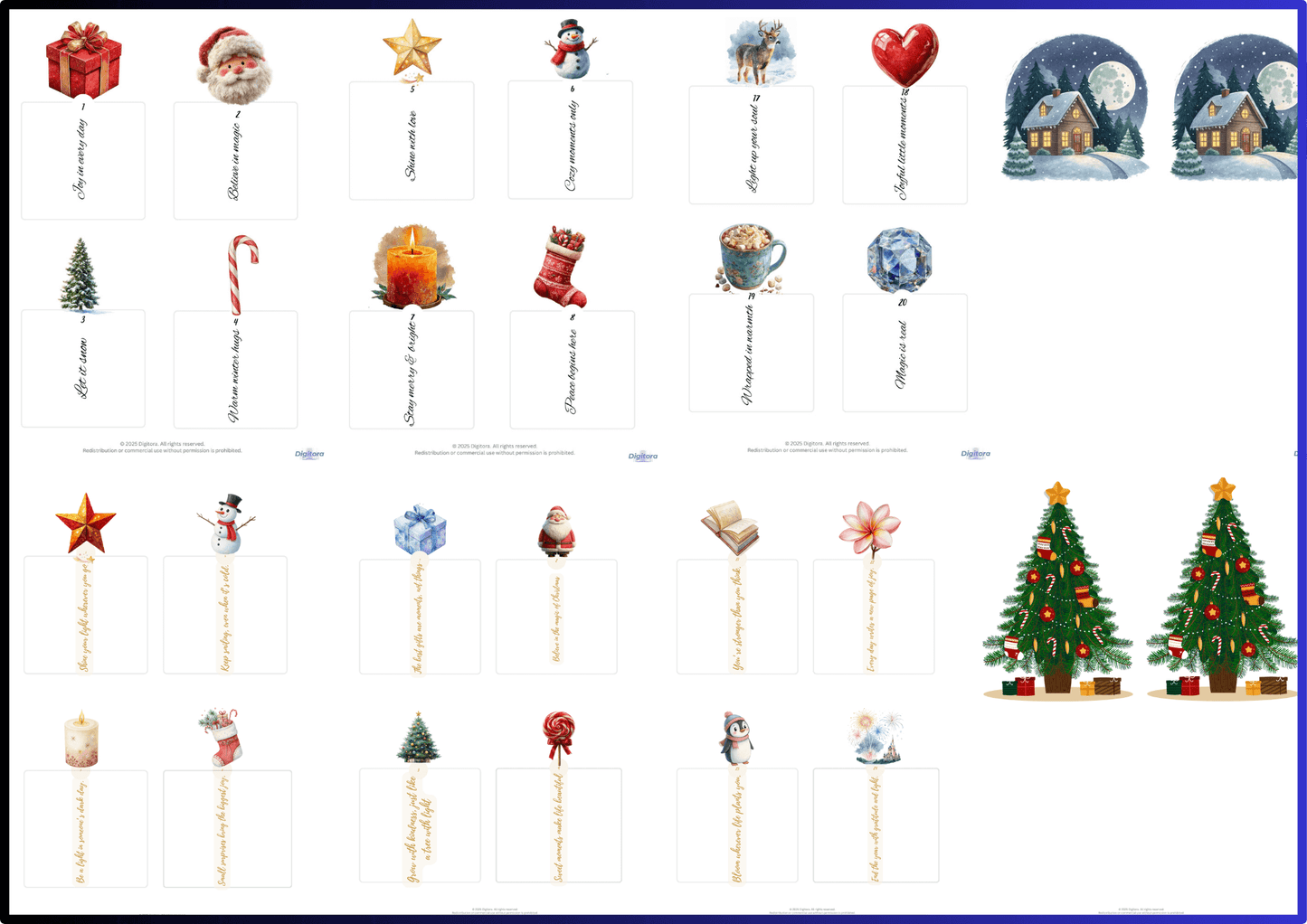 Christmas Premium Bundle:  Art TV + Advent Calendar + Notepaper