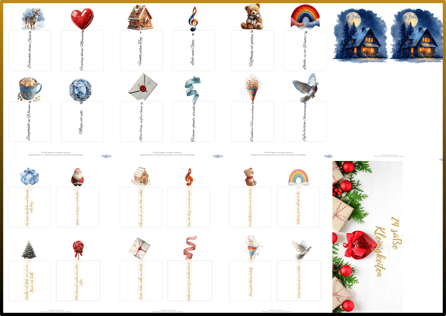 Weihnachtliches Premium Bundle: Art TV+Adventskalender+Notizpapier